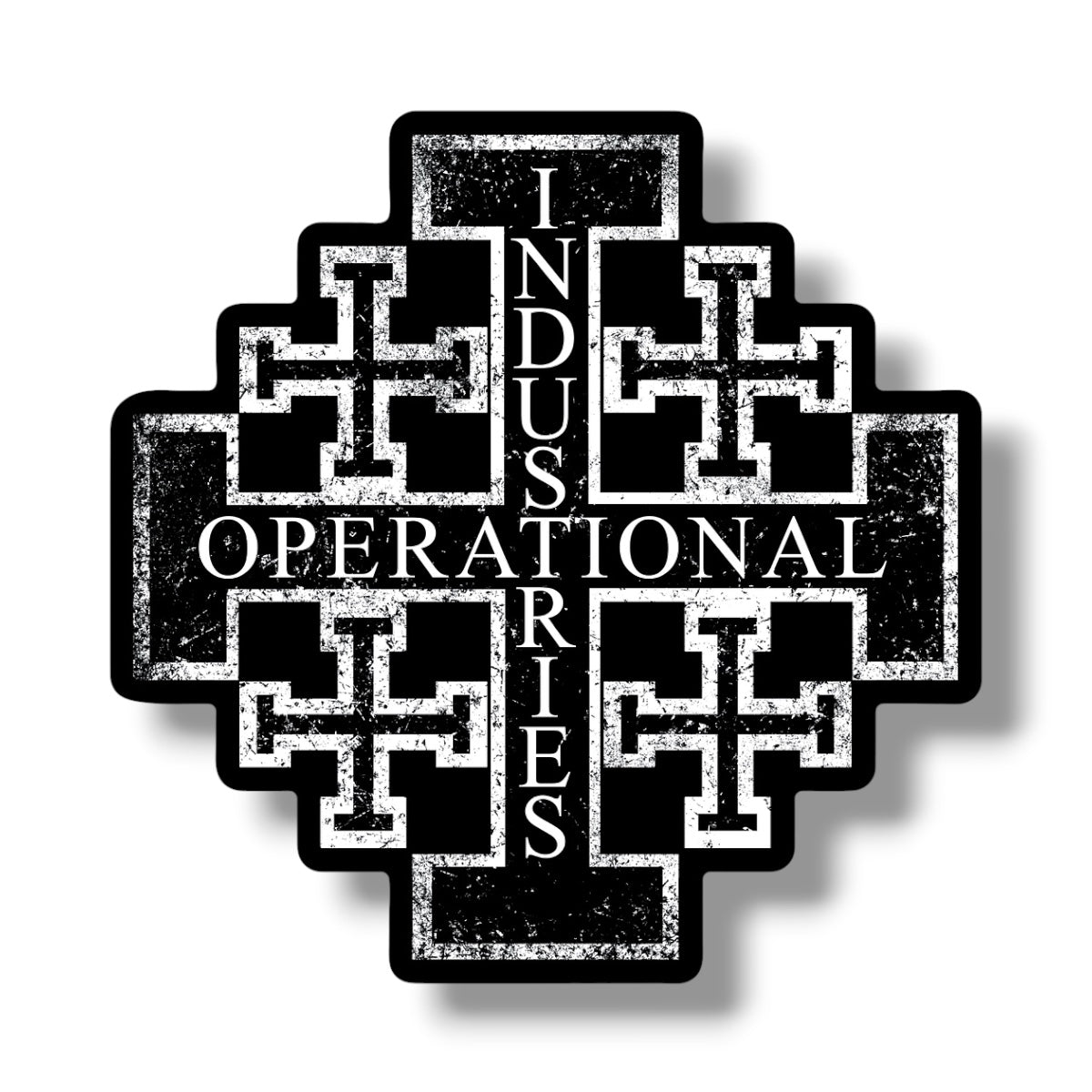 Jerusalem Cross Sticker
