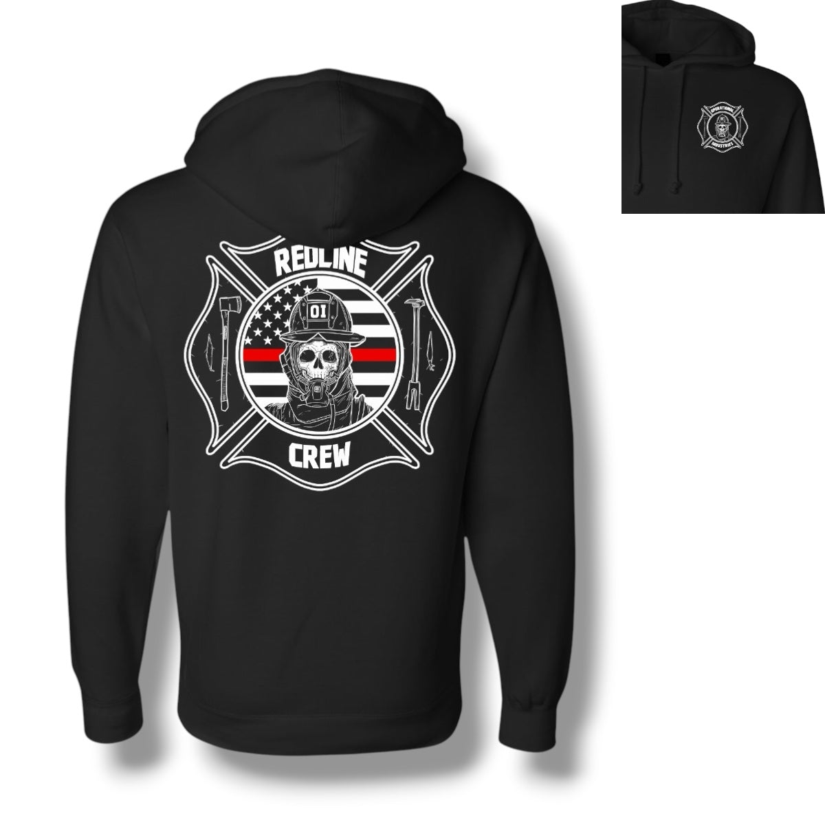 Redline Crew Heavyweight Hoodie – Operational Industries LLC