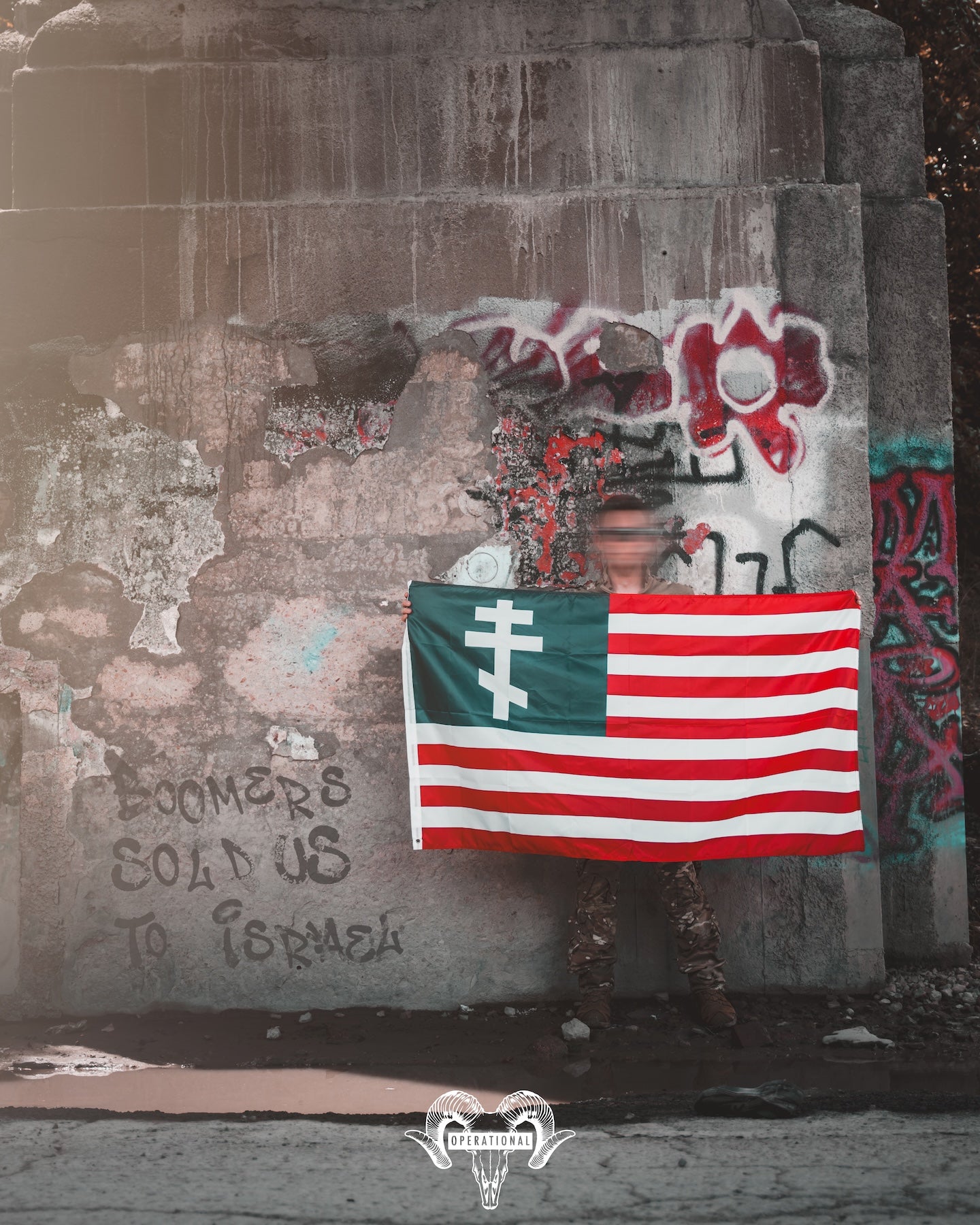 Orthodox America Wall Flag