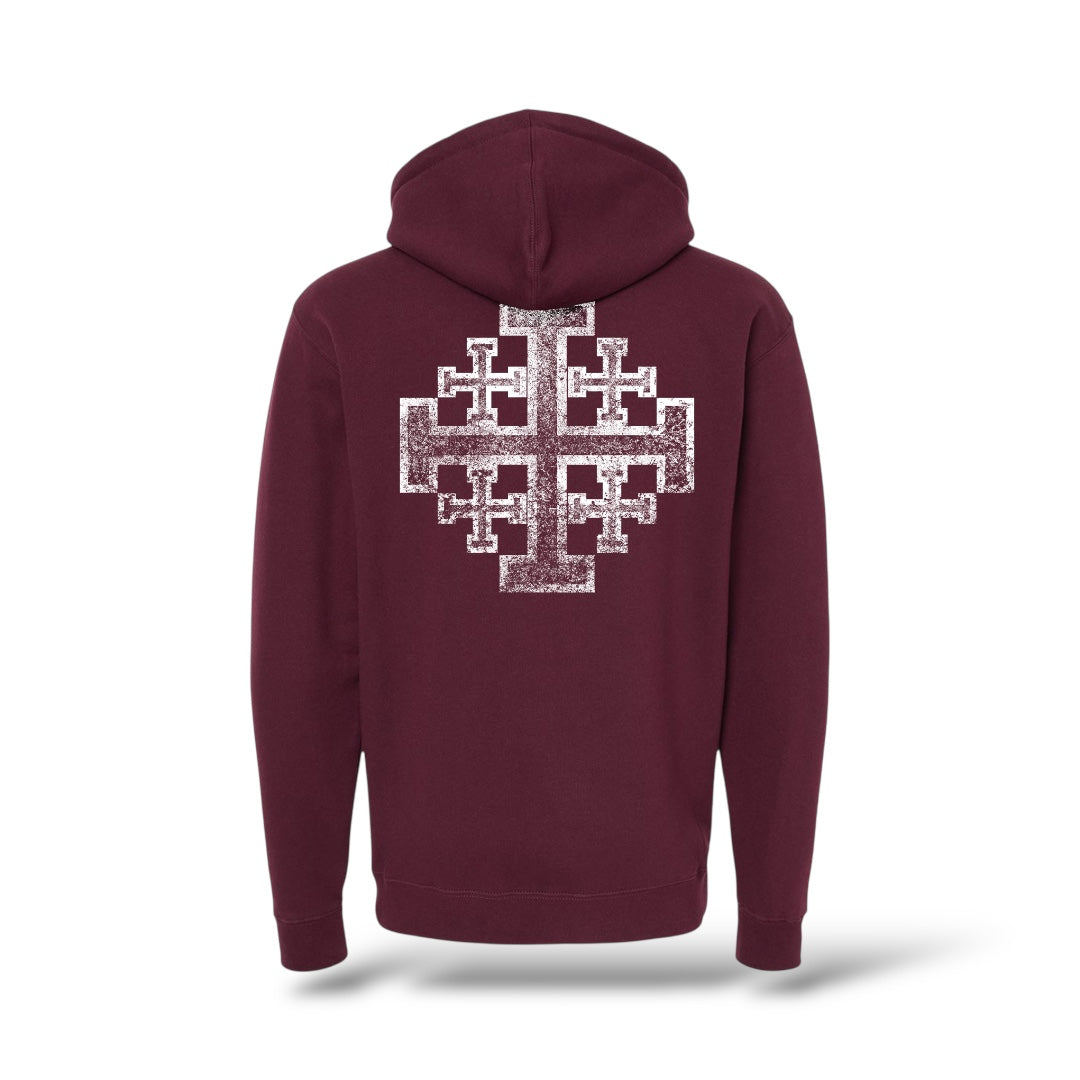 Jerusalem Cross Heavyweight Hoodie