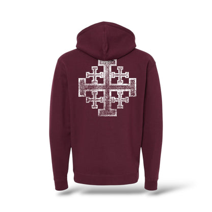 Jerusalem Cross Heavyweight Hoodie