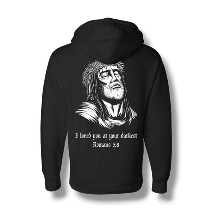 Romans 5:8 Heavyweight Hoodie