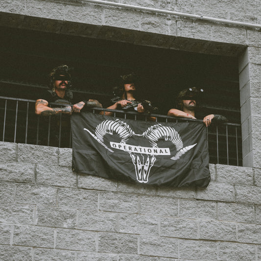 Rams Head Wall Flag