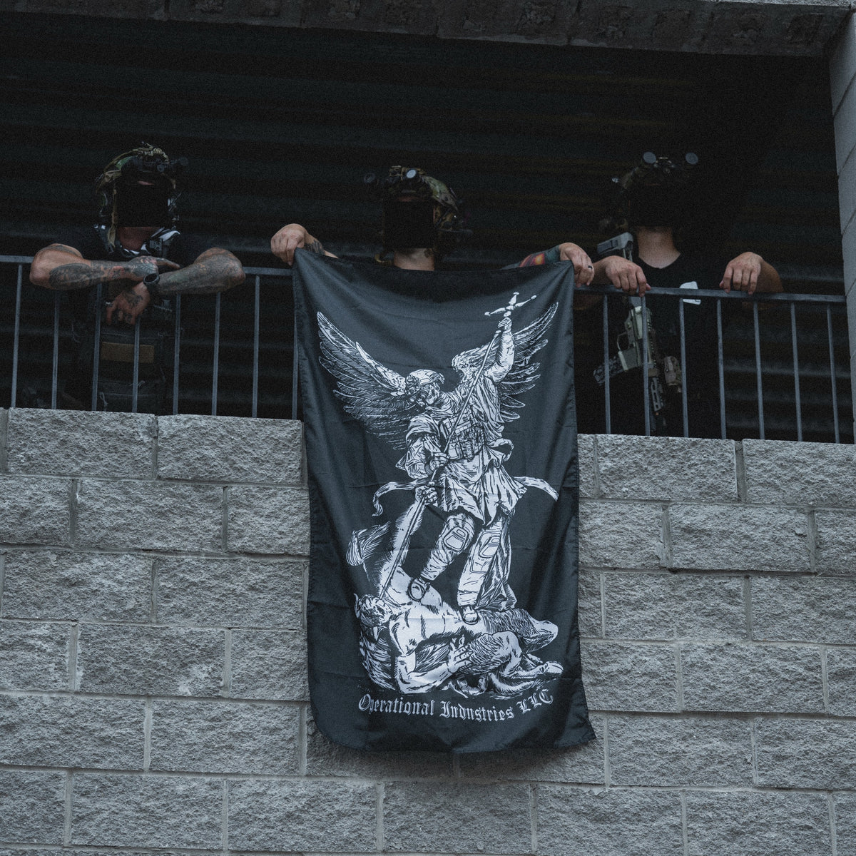Show No Mercy Wall Flag – Operational Industries LLC